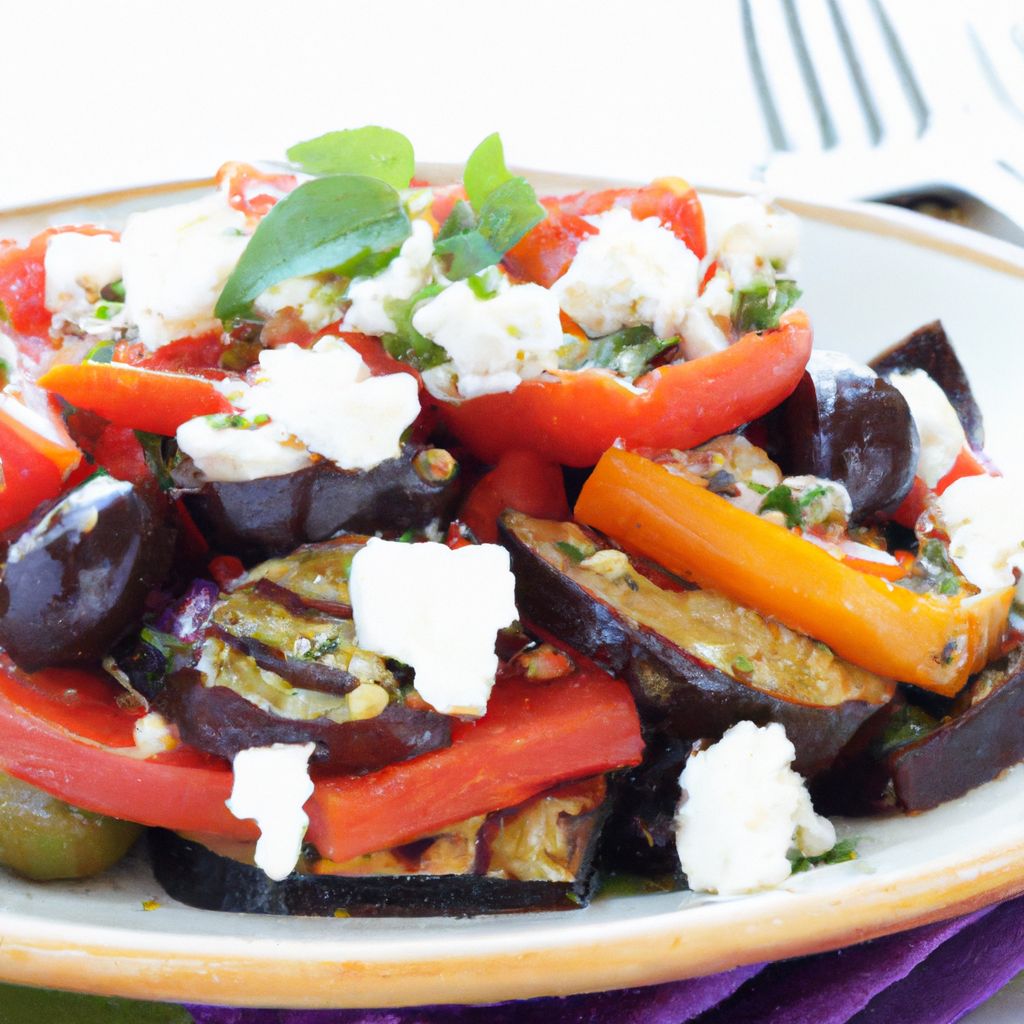 Mouth-watering Grilled Eggplant Salad