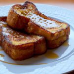 A plate of French Toast with Maple Syrup