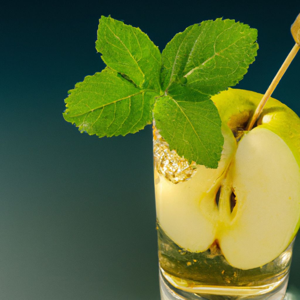 Healthy French Apple-Mint Spritzer