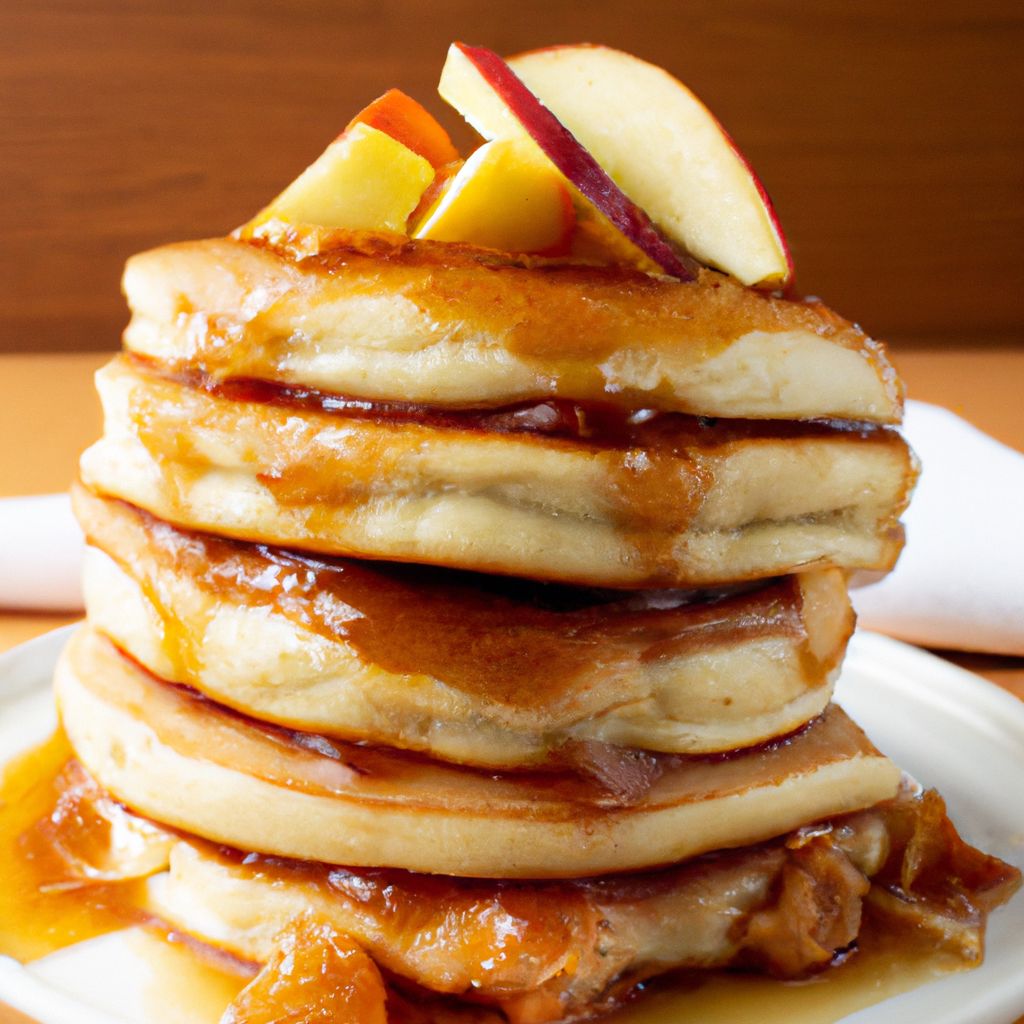 Indulgent Caramel Apple Pie Pancakes